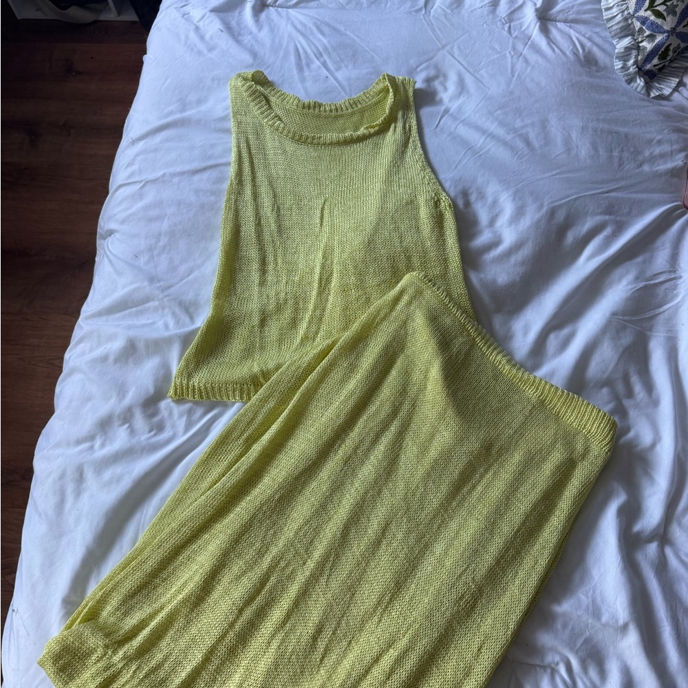 yellow two piece set - Picture 2 of 5